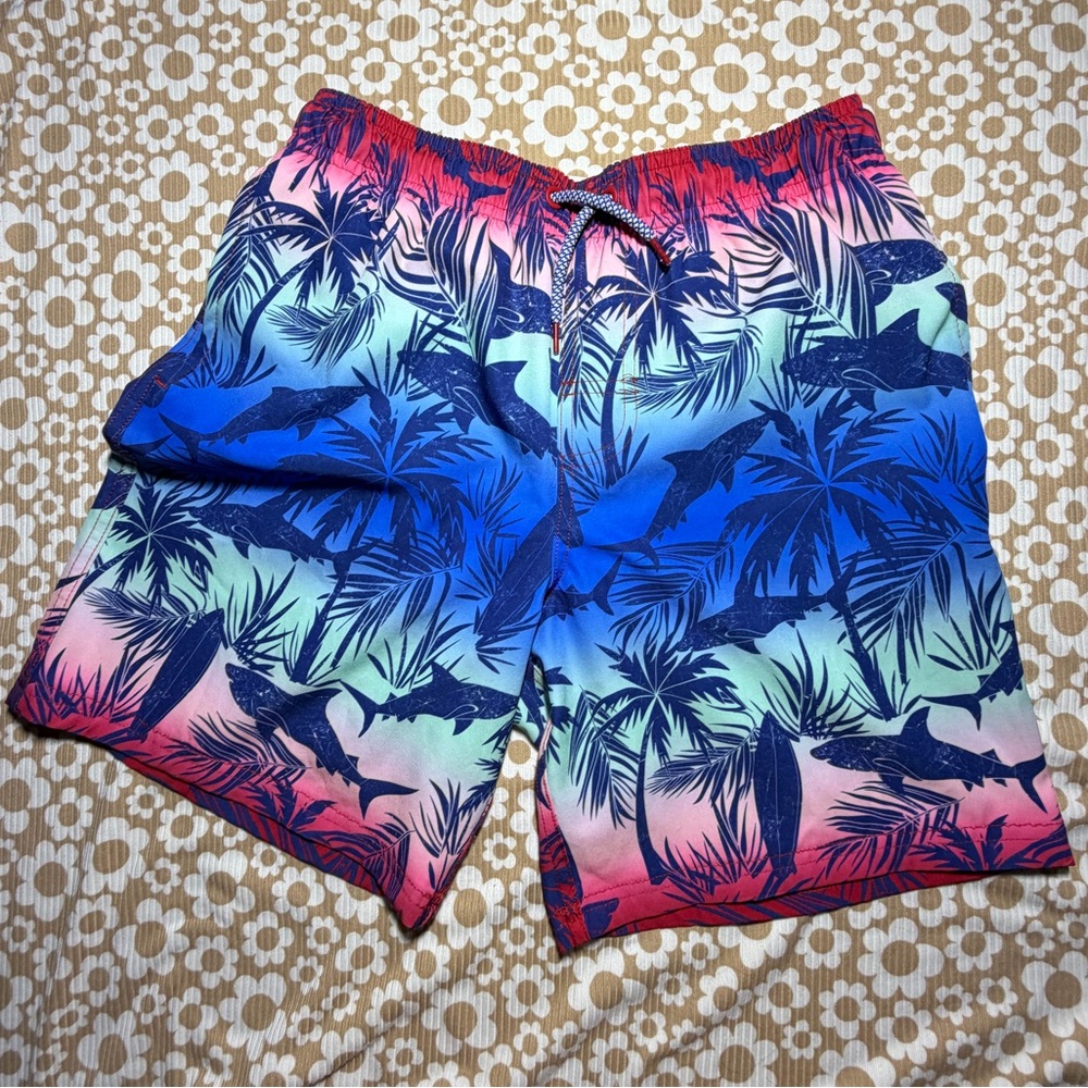 Boys Tropical Swim Shorts size L 10-12